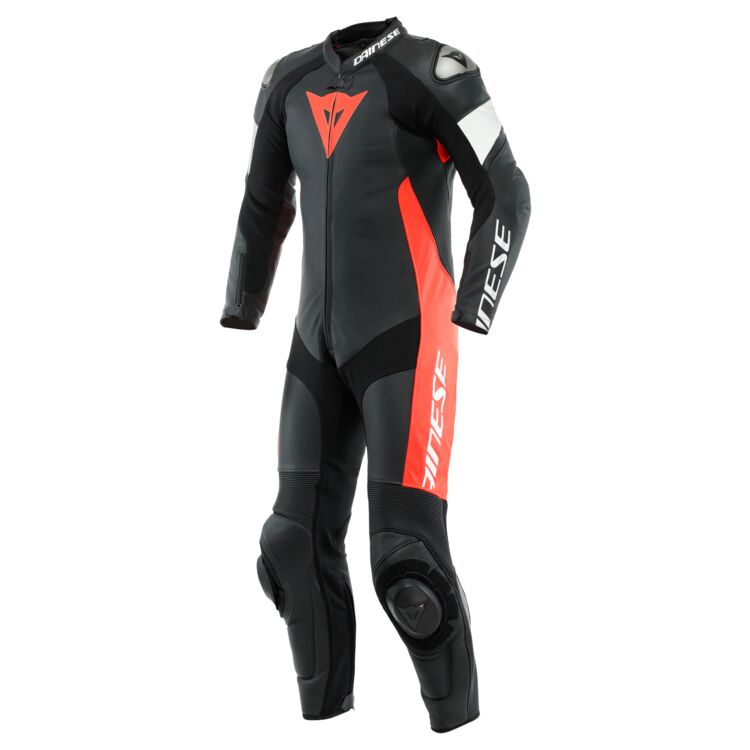 Dainese Tosa White Black red Suit Front
